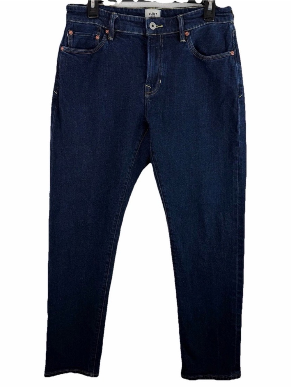Flint and Tinder | Dark Wash Straight Fit Selvage Jeans